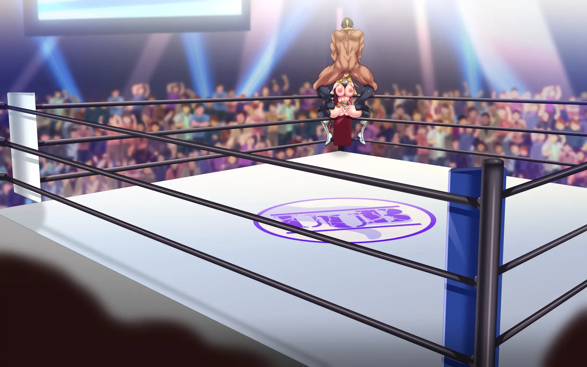 Kanzen Haiboku -WrestleDown- Muhai No Bijyo Wrestler Ga Wana Ni Hamari Ring-Jou De Youshanaku Nando Mo Okasareru!! | 완전 패배 -WrestleDown- 무패의 미녀 레슬러가 덫에 빠져 링 위에서 몇 번이고 무참히 범해진다!!